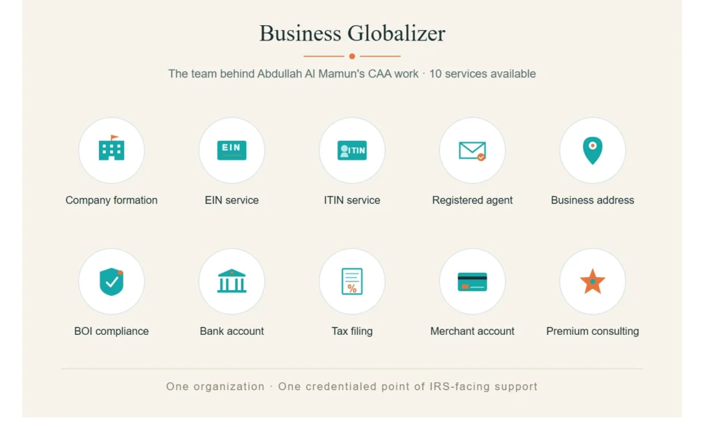 Abdullah Al Mamun’s Role at Business Globalizer